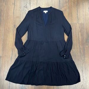 See you soon long sleeve tiered dress SZ SM